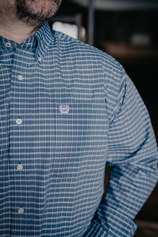 'Hank' Men's Plaid Classic Fit CINCH Button Down (S-XXL)