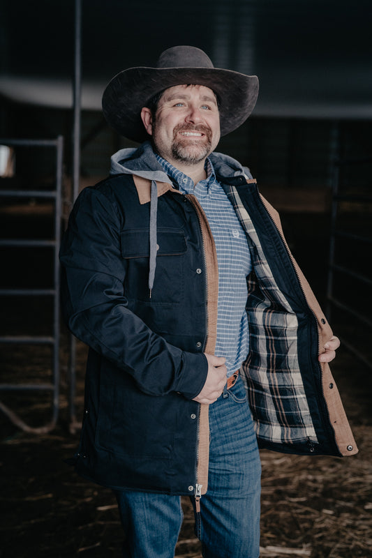 'Johnson' Black Men's CINCH Spring Barn Coat (S-L)