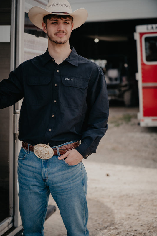 'Walter' CINCH Black Men's Arenaflex Shirt (S-XXL)