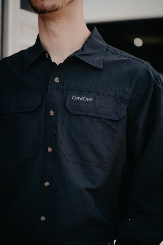 'Walter' CINCH Black Men's Arenaflex Shirt (S-XXL)