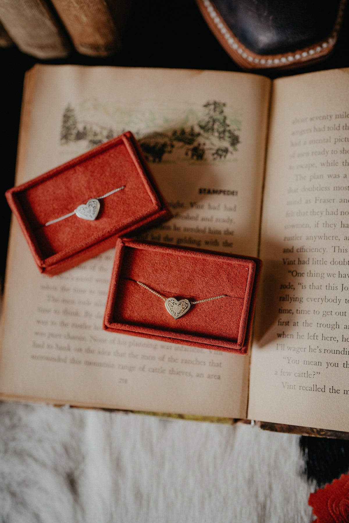 'Audrey' Heart NECKLACE by Spurwest (Gold or Silver)