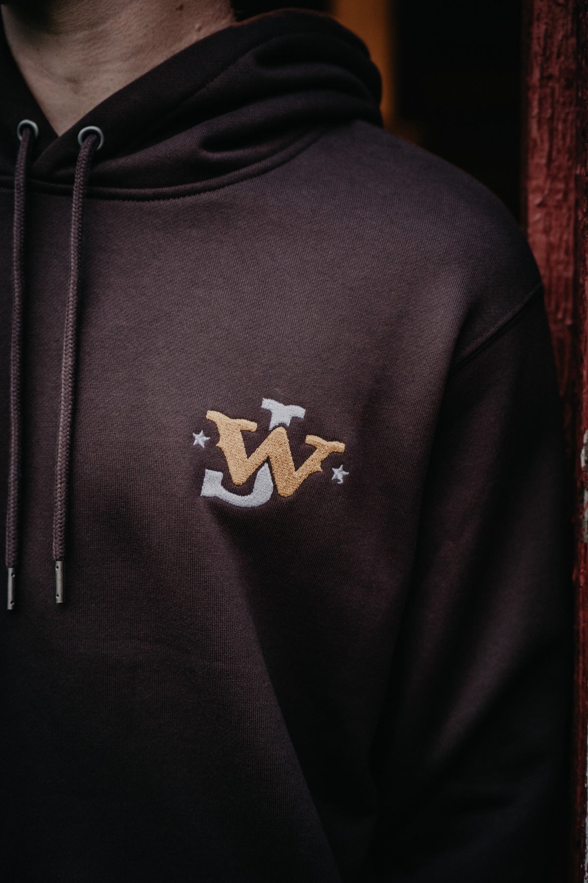 'JW Cattle Co.' Men's Hooey Chocolate Brown John Wayne Hoodie