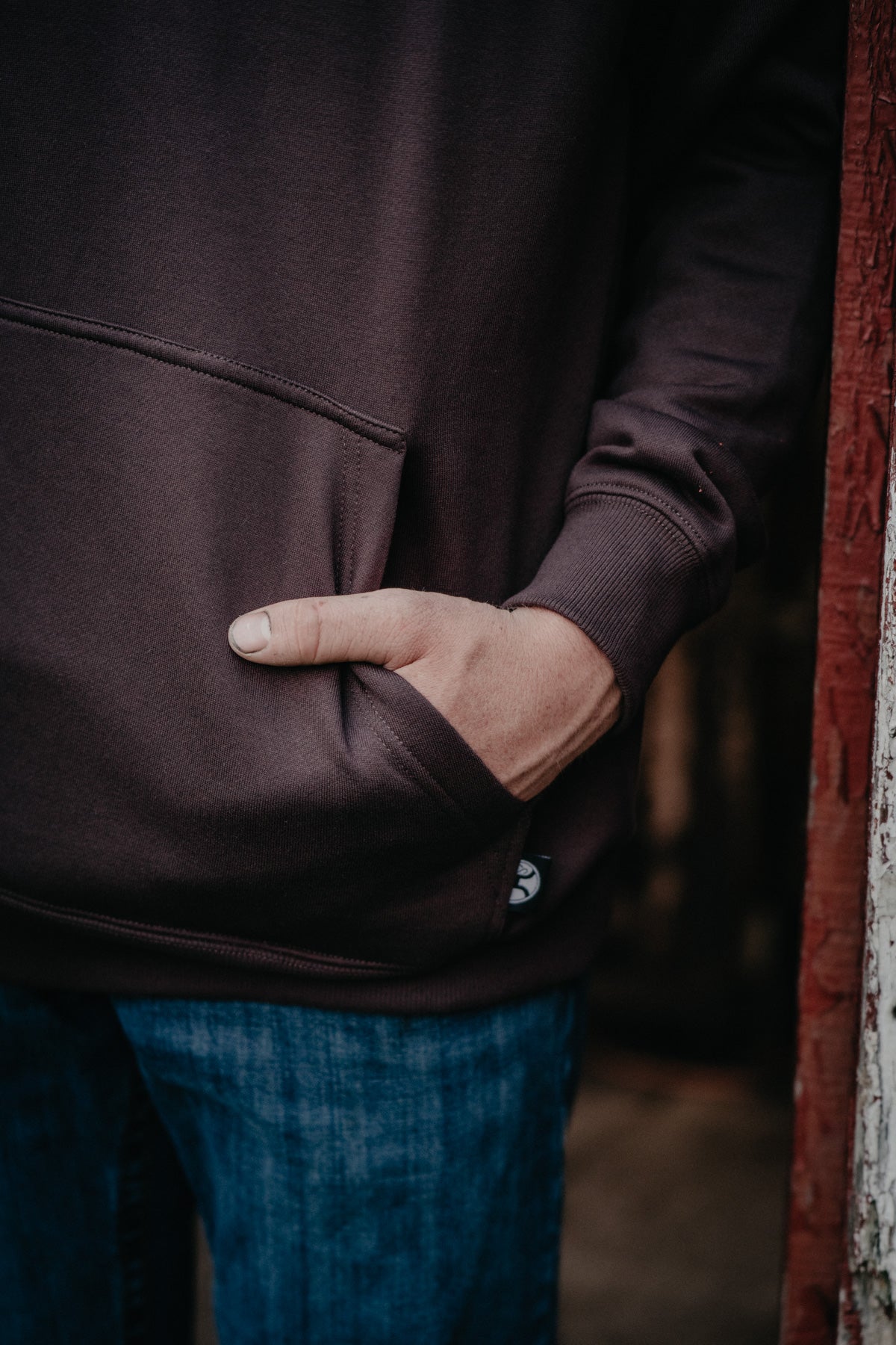 'JW Cattle Co.' Men's Hooey Chocolate Brown John Wayne Hoodie