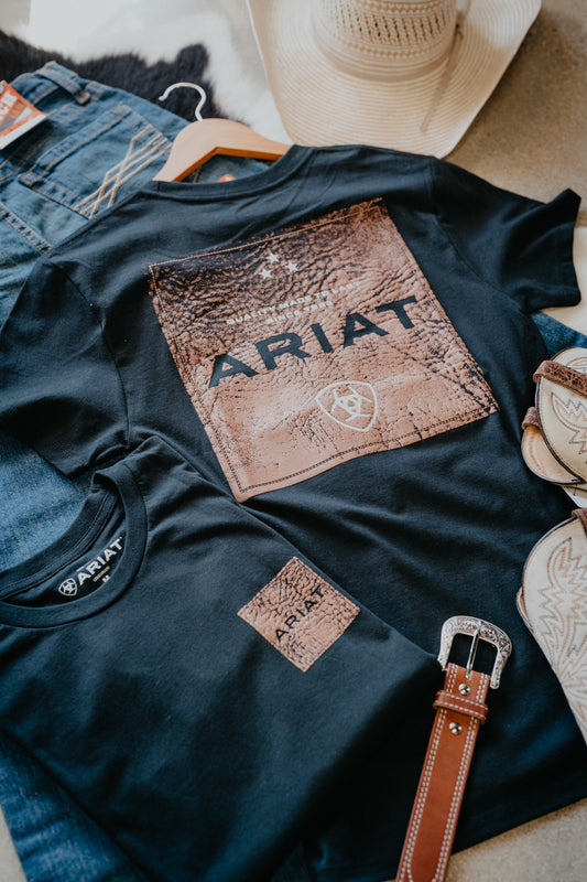 'Boot Leather Patch' Ariat Men's T-Shirt (S-XXL)