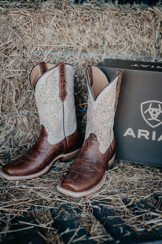 'South Fork' Men's Cutter Toe Adobe Clay/ Sandstone Cowboy Boot (8-13/ D & EE Widths)