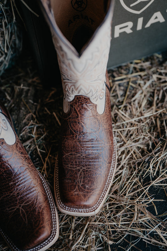 'South Fork' Men's Cutter Toe Adobe Clay/ Sandstone Cowboy Boot (8-13/ D & EE Widths)