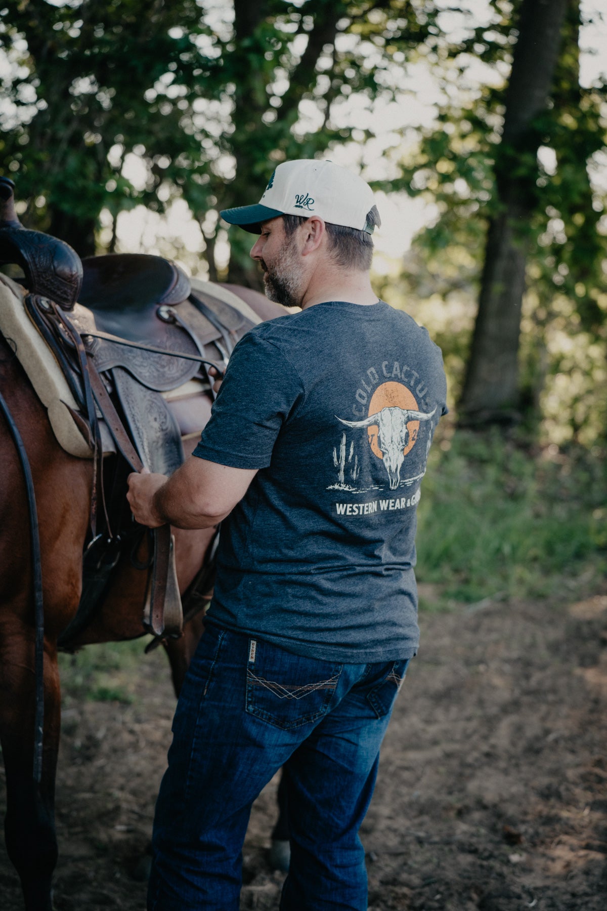 'Sundown at Cold Cactus' CC Exclusive Heather Grey Graphic T (XS - XXL)