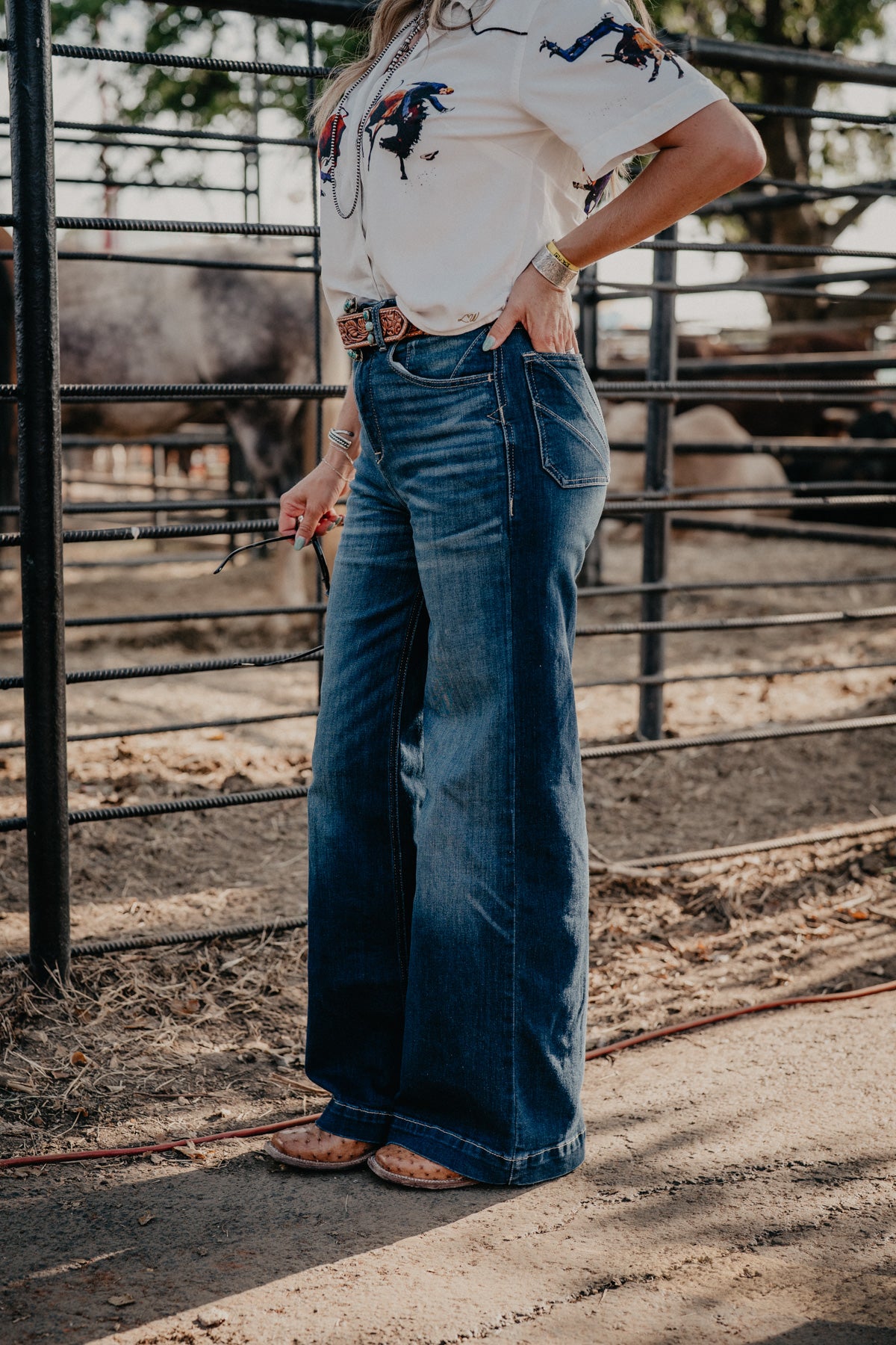 'Penelope' Ariat Ultra High Rise Wide Leg Jean