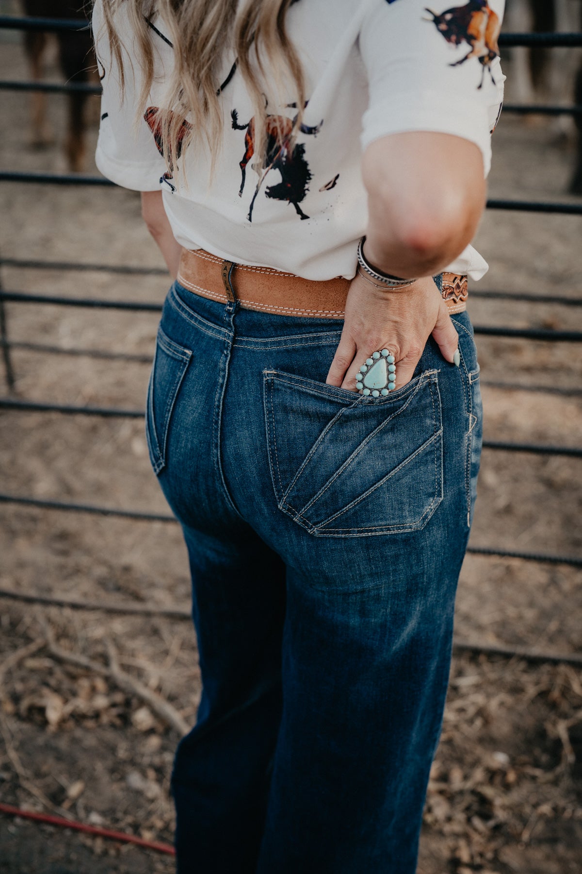 'Penelope' Ariat Ultra High Rise Wide Leg Jean