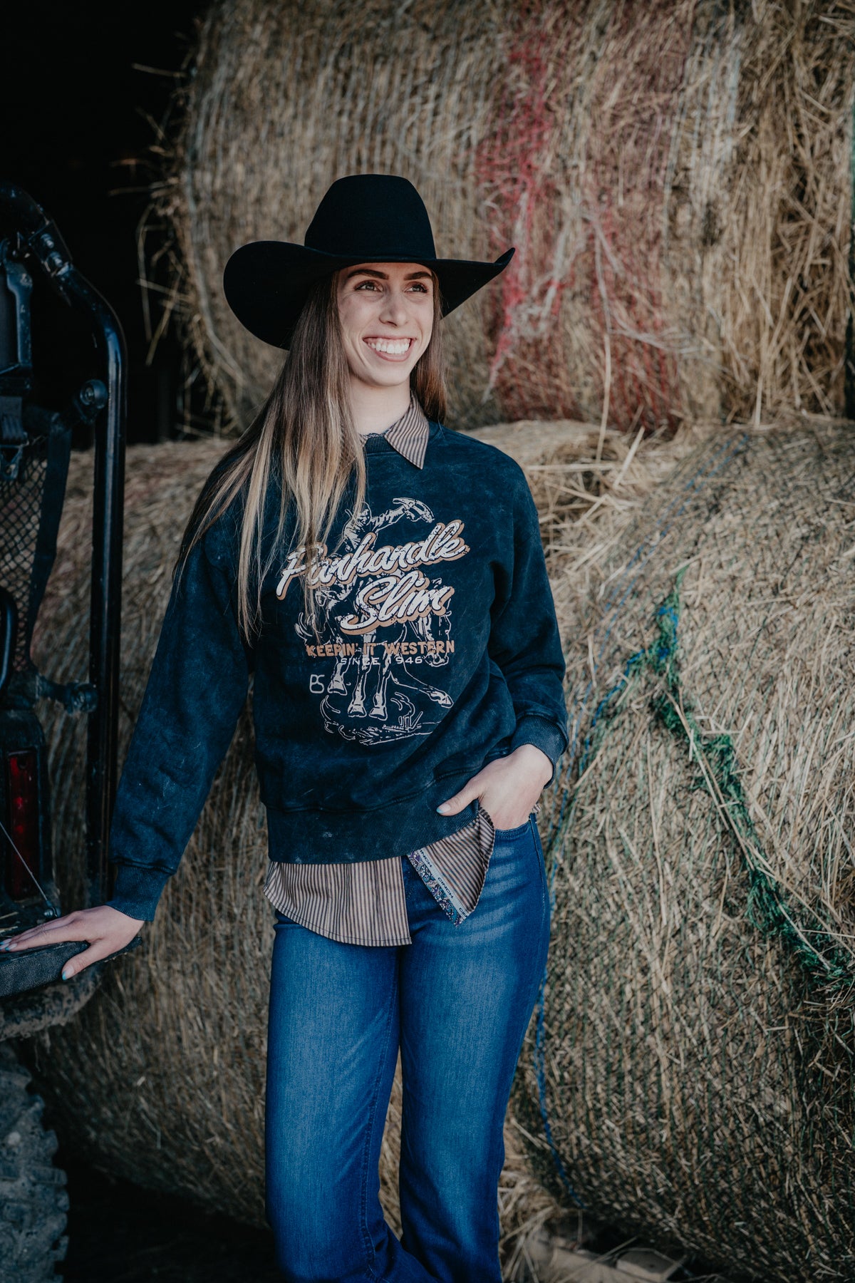 Panhandle Slim Long Sleeve Black Pullover (XS-XXL)