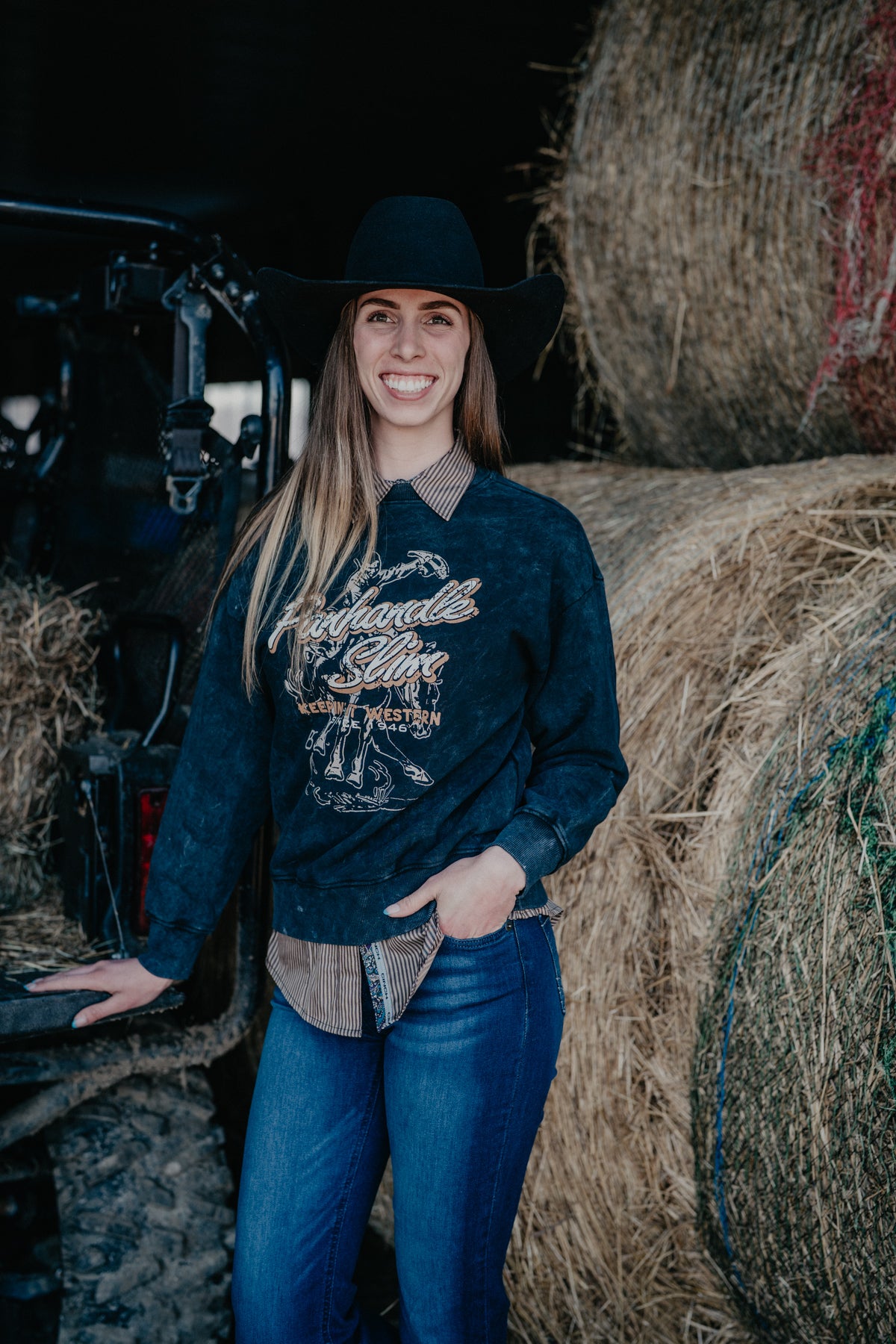 Panhandle Slim Long Sleeve Black Pullover (XS-XXL)