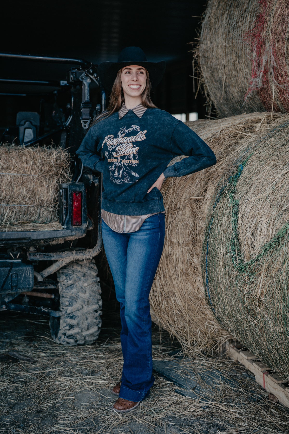 Panhandle Slim Long Sleeve Black Pullover (XS-XXL)