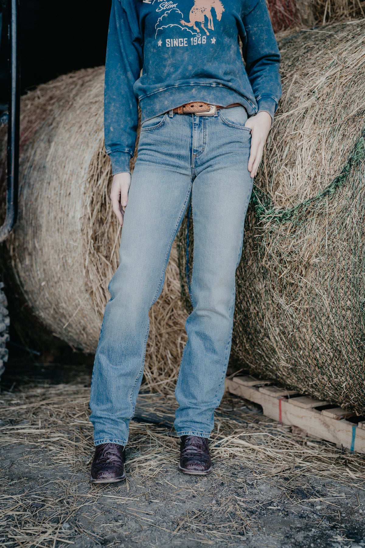 'Mia' High Rise Boyfriend Jean by Kimes Ranch