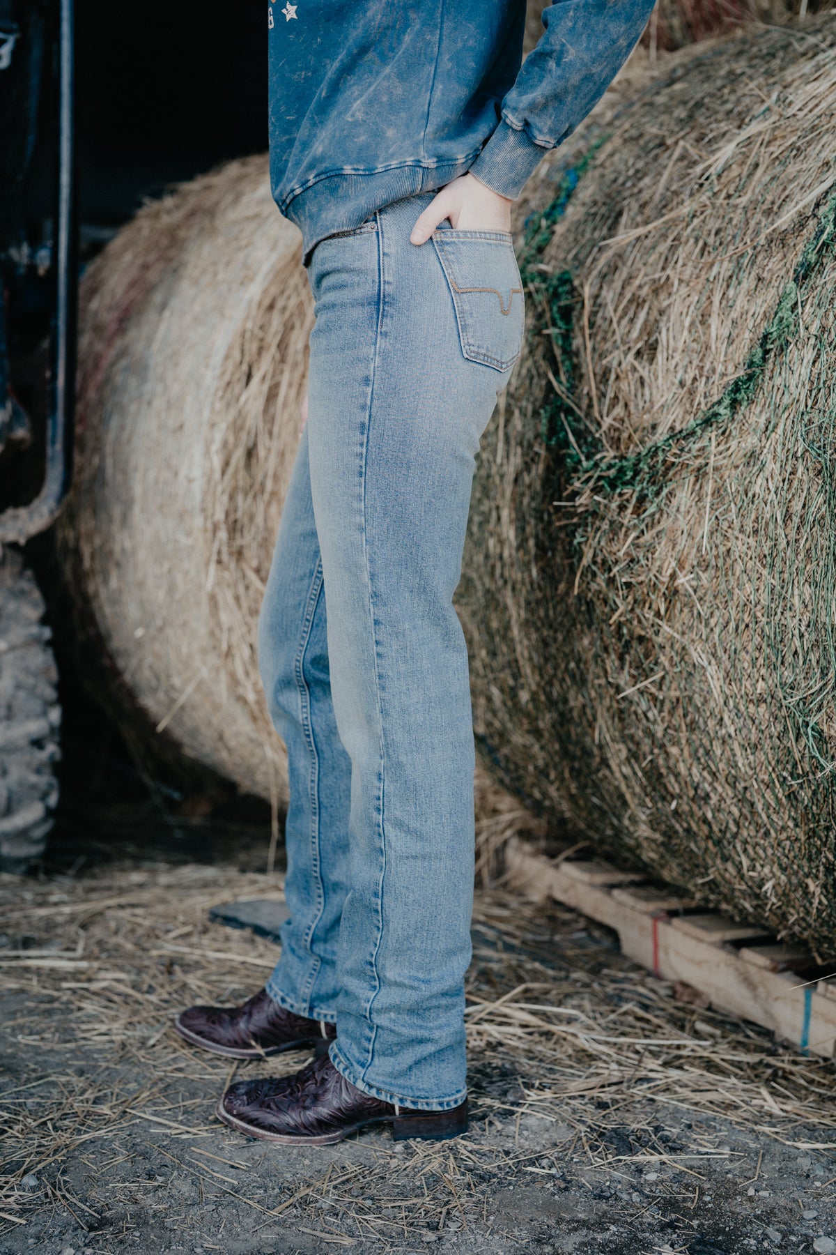 'Mia' High Rise Boyfriend Jean by Kimes Ranch
