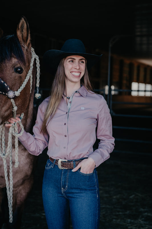 'Zinnia' Women's Long Sleeve Stripe by CINCH (XS-XXL)