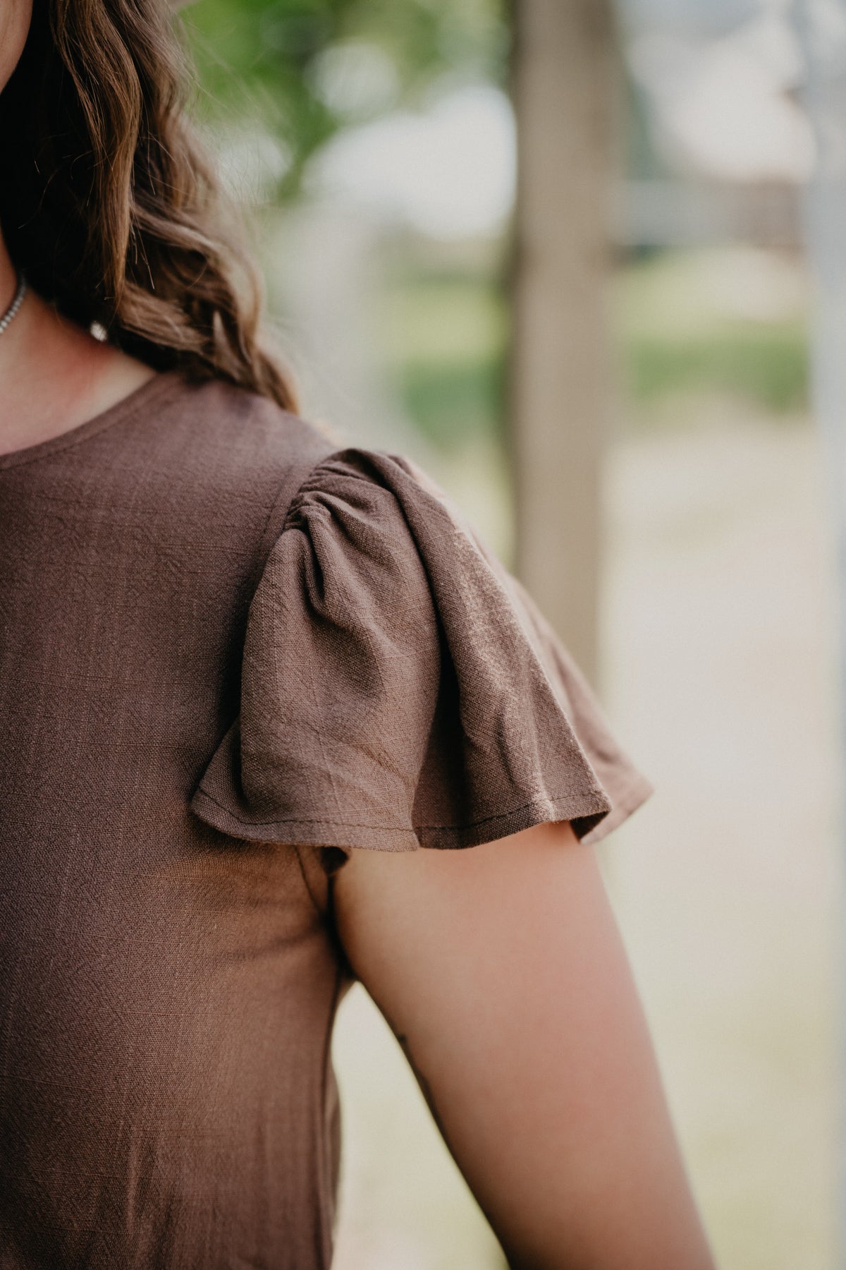 'Elodie' Scoop Neck Top with Ribbon Tied Sides (2 colouways; S-L)
