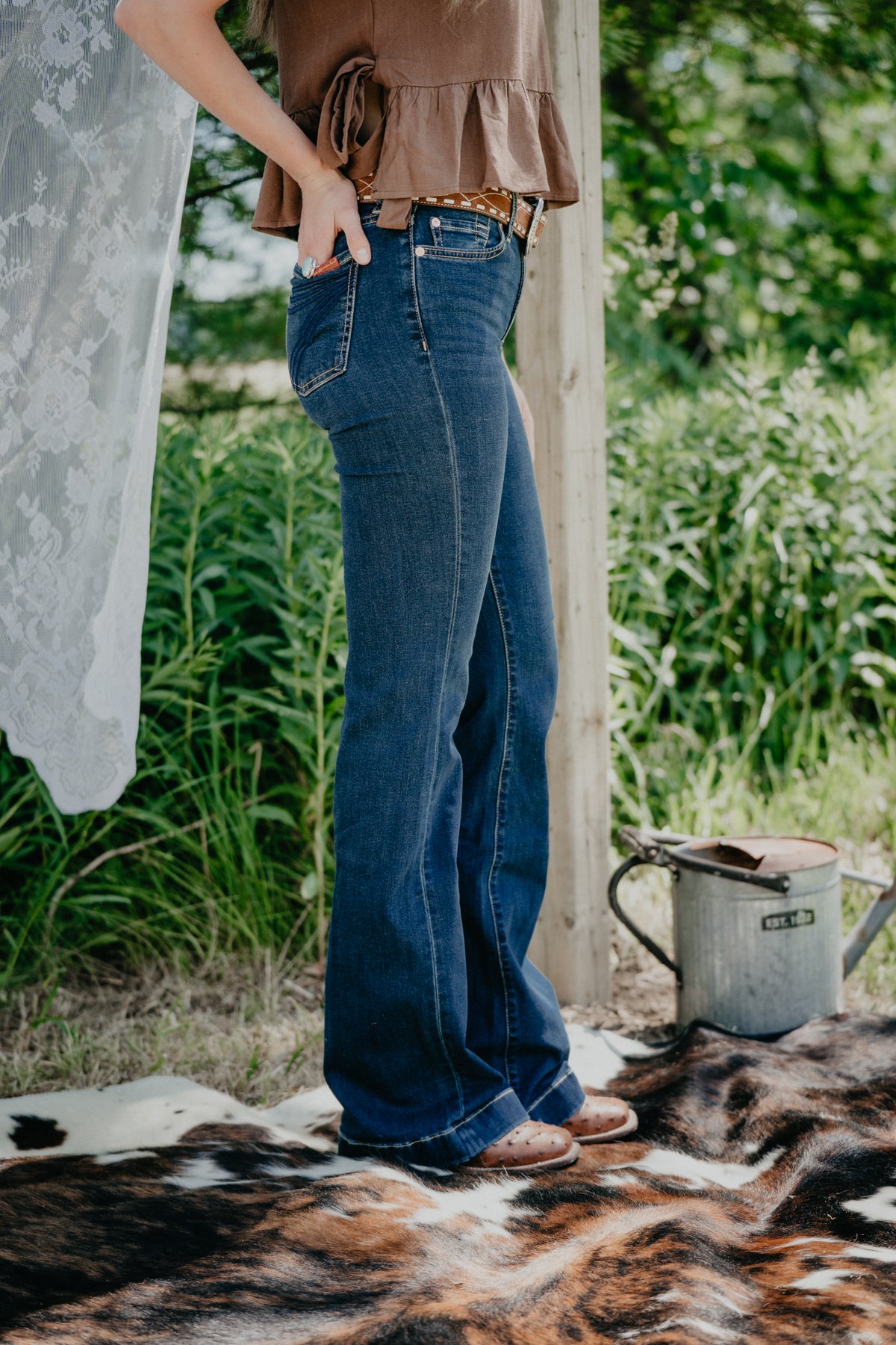 B(air) Dark Wash Dojo Flare Jean by 7 For All Mankind (23-34; 3 Inseams)
