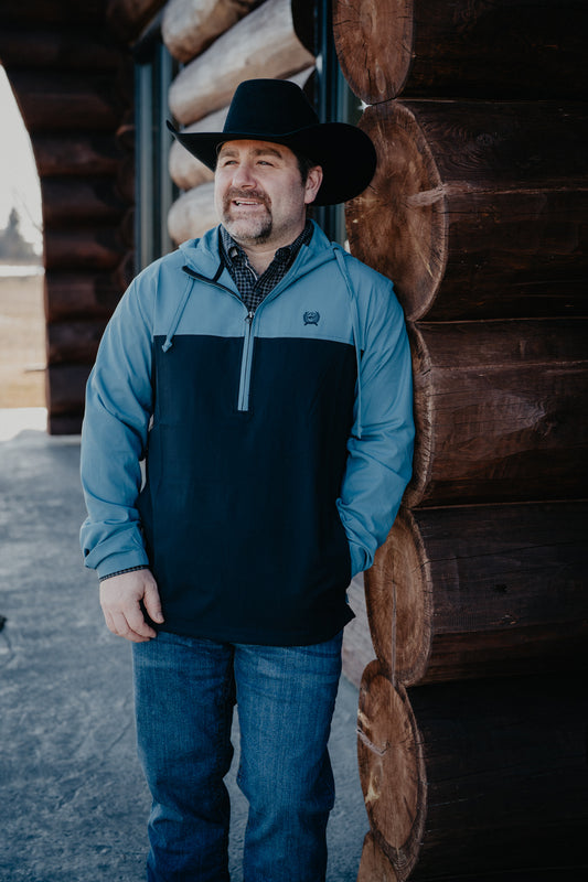 'Jimmy' CINCH Lightweight Half Zip Hooded Pullover (S-XXL)