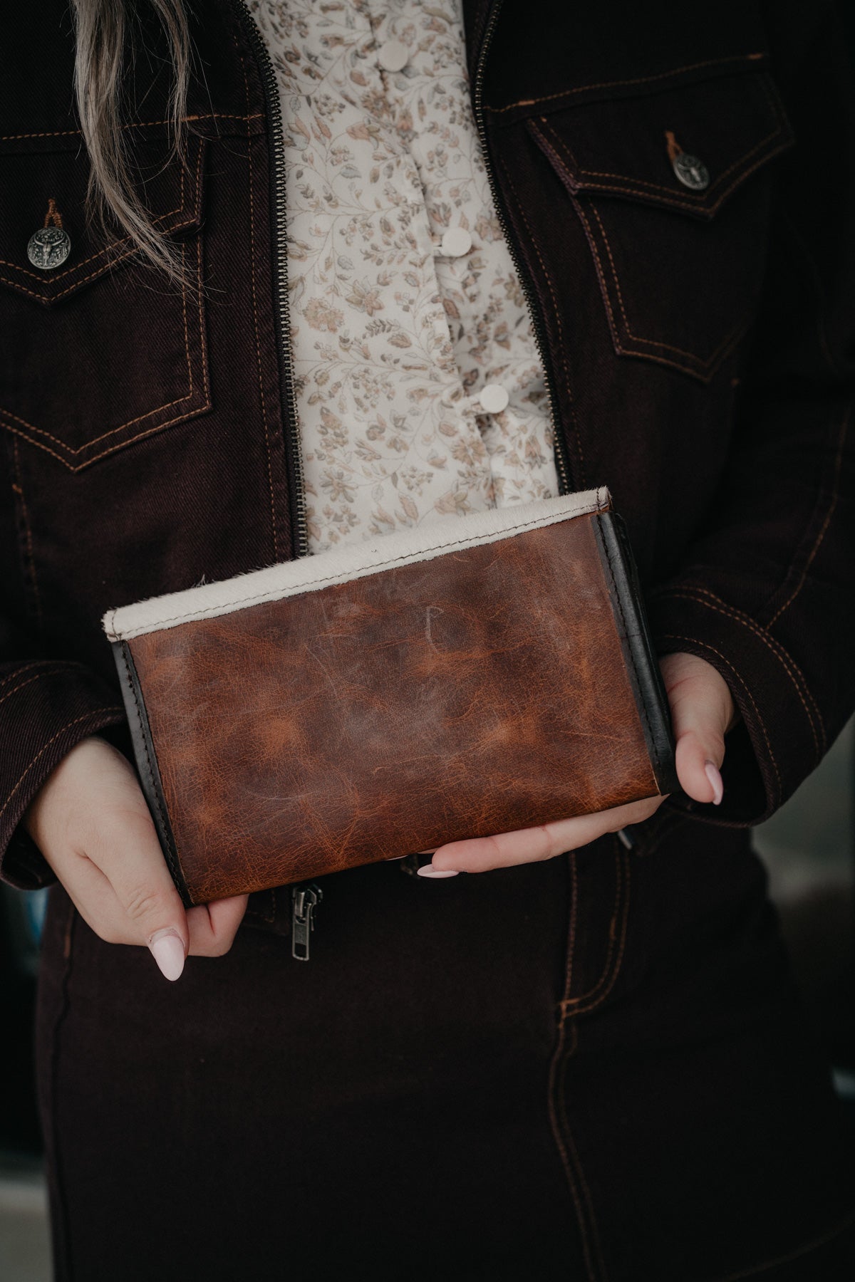 'Guadalupe' Cowhide Style Wallet by STS Ranchwear