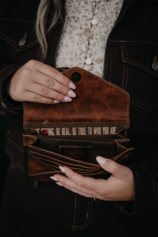 'Guadalupe' Cowhide Style Wallet by STS Ranchwear