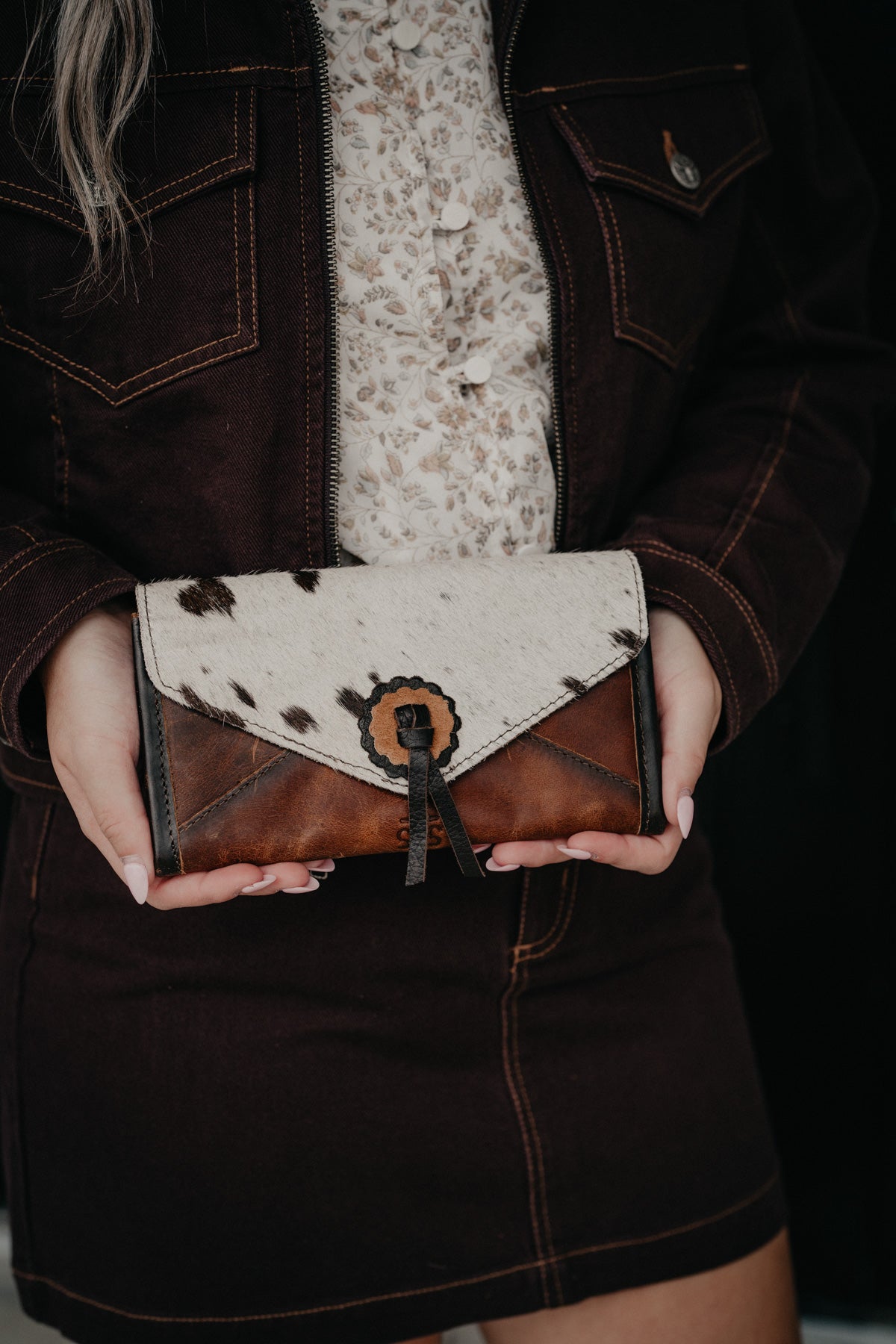 'Guadalupe' Cowhide Style Wallet by STS Ranchwear