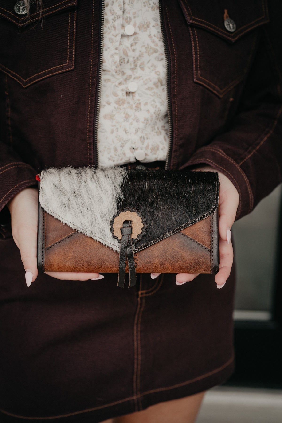 'Guadalupe' Cowhide Style Wallet by STS Ranchwear