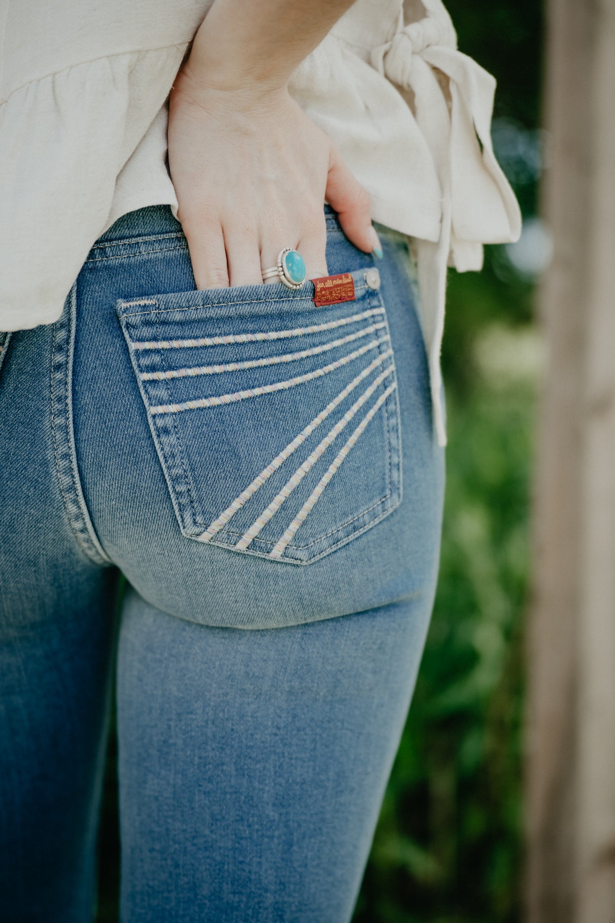 'Blue Haven' Pastel Pocket Dojo Trouser by 7FMK (Regular 34" & 36" Inseam)