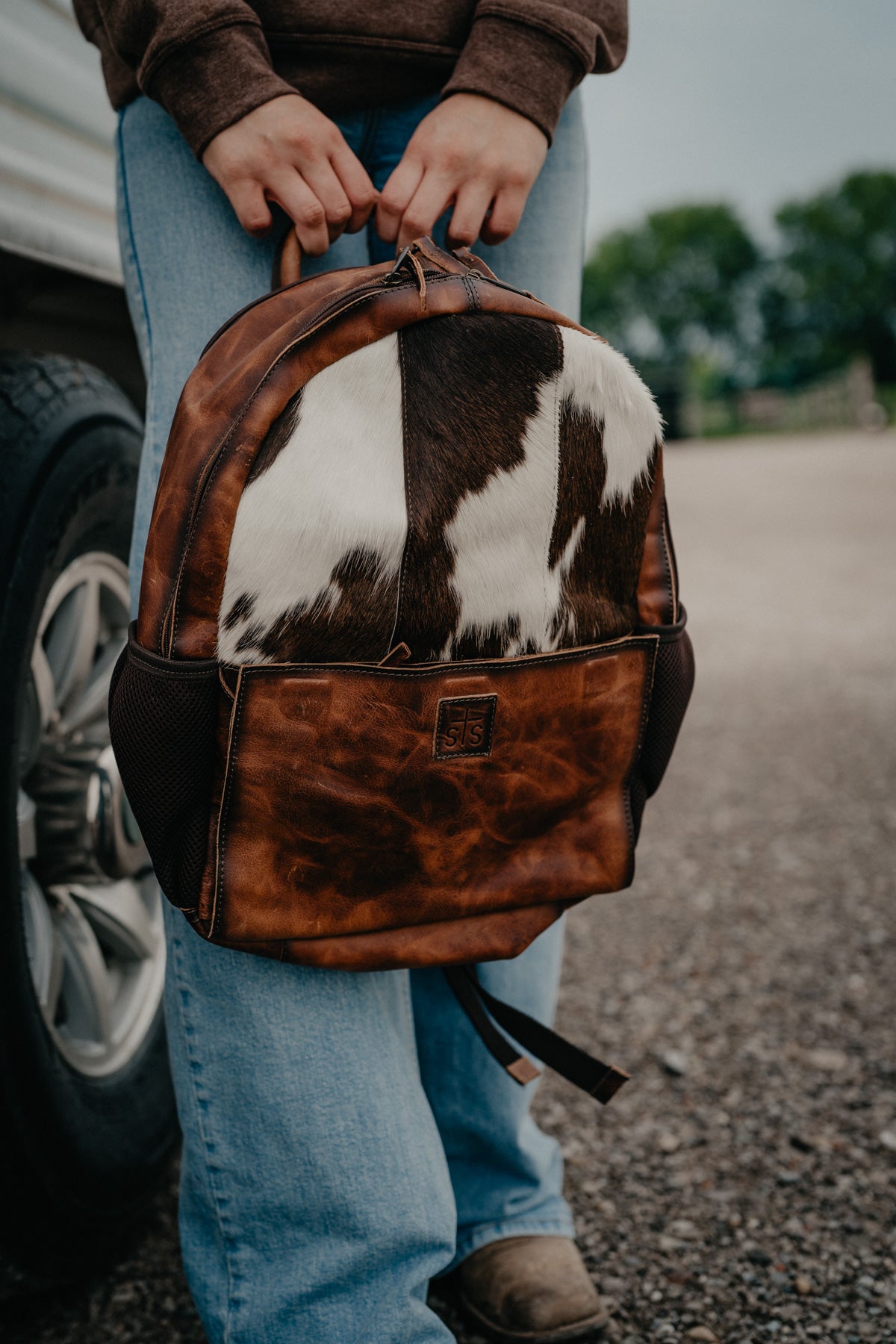 'Guadalupe' Cowhide Valley Backpack by STS Ranchwear