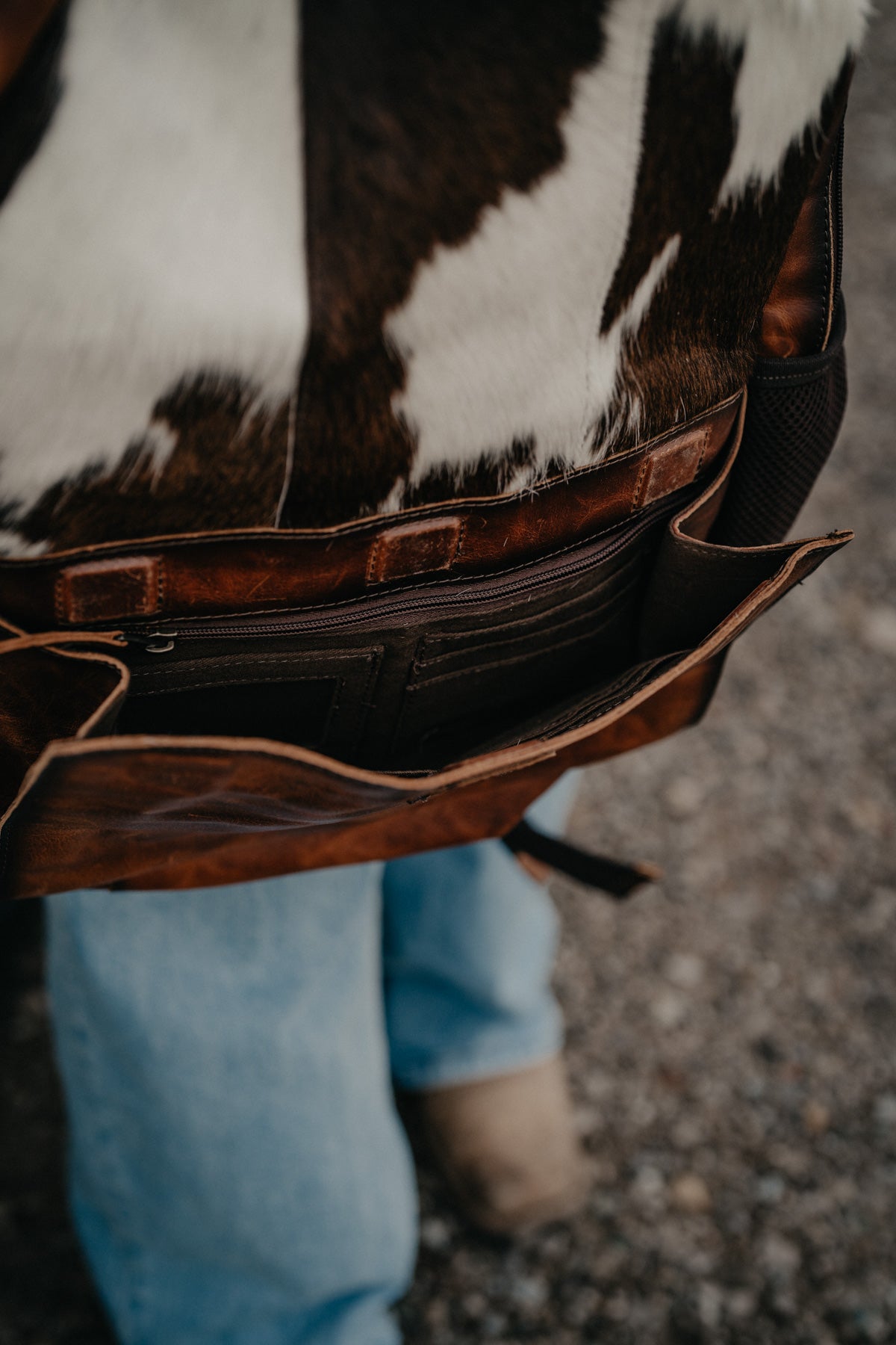 'Guadalupe' Cowhide Valley Backpack by STS Ranchwear