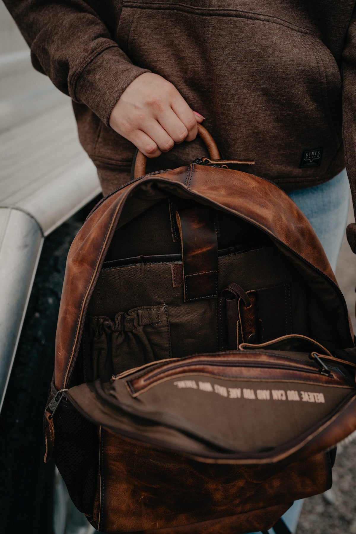 'Guadalupe' Cowhide Valley Backpack by STS Ranchwear