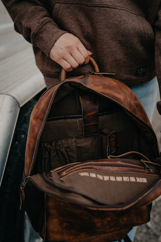 'Guadalupe' Cowhide Valley Backpack by STS Ranchwear