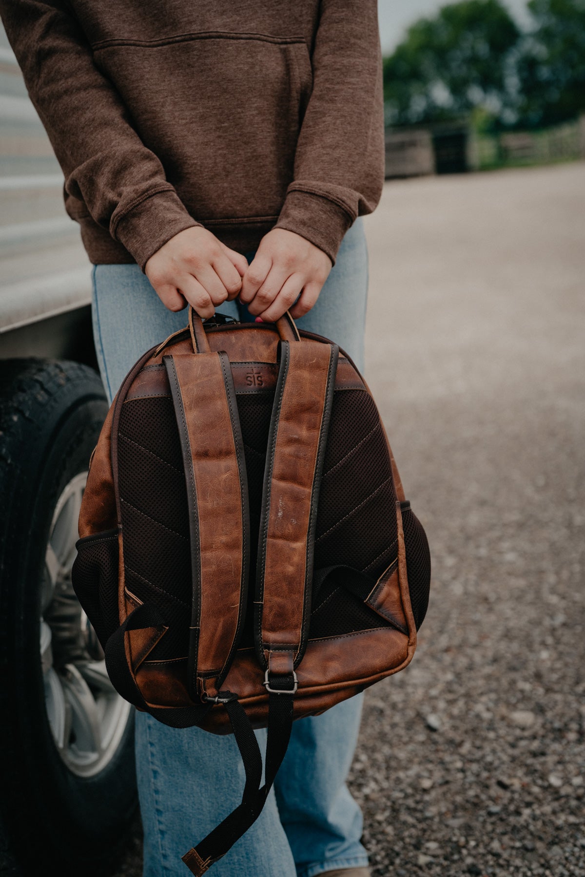 'Guadalupe' Cowhide Valley Backpack by STS Ranchwear