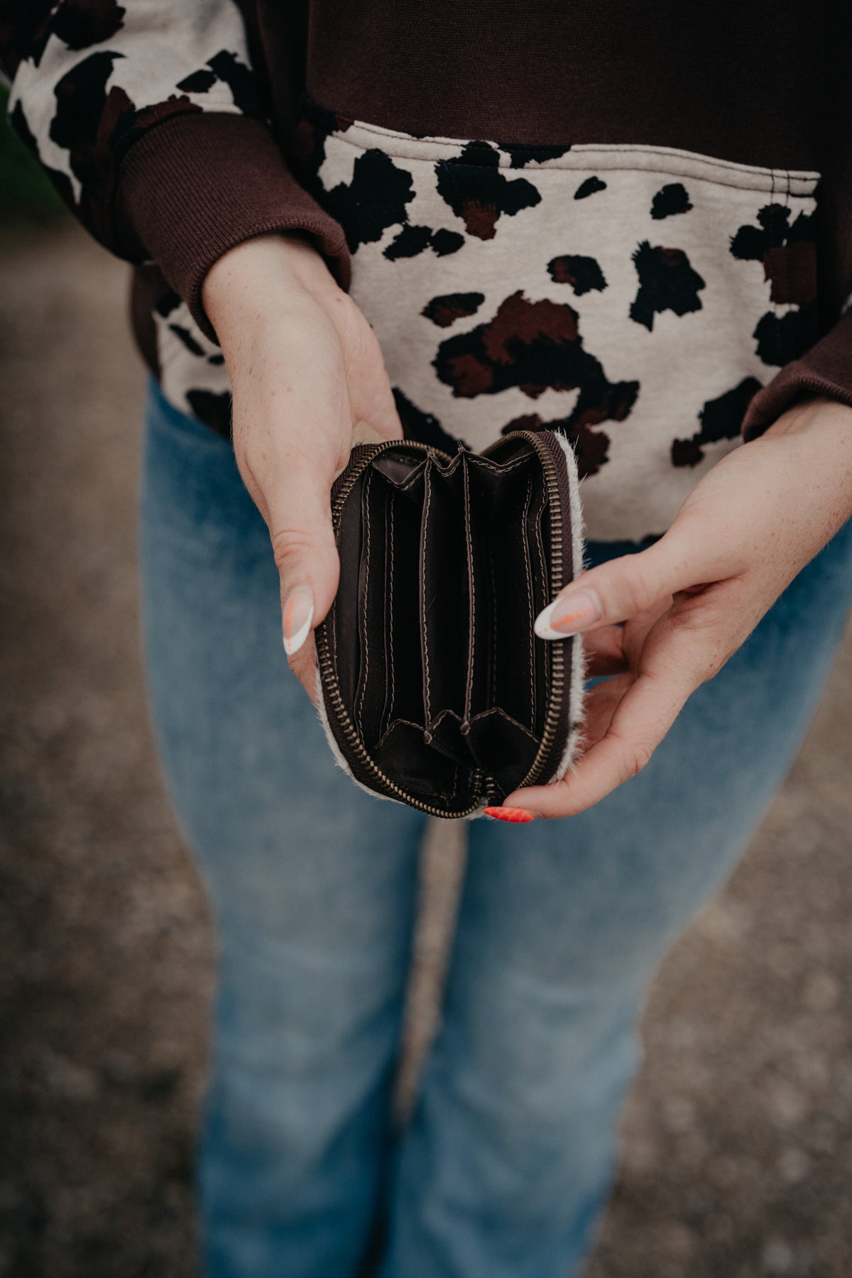 'Adlee' Cowhide Keychain Wallet by STS Ranchwear