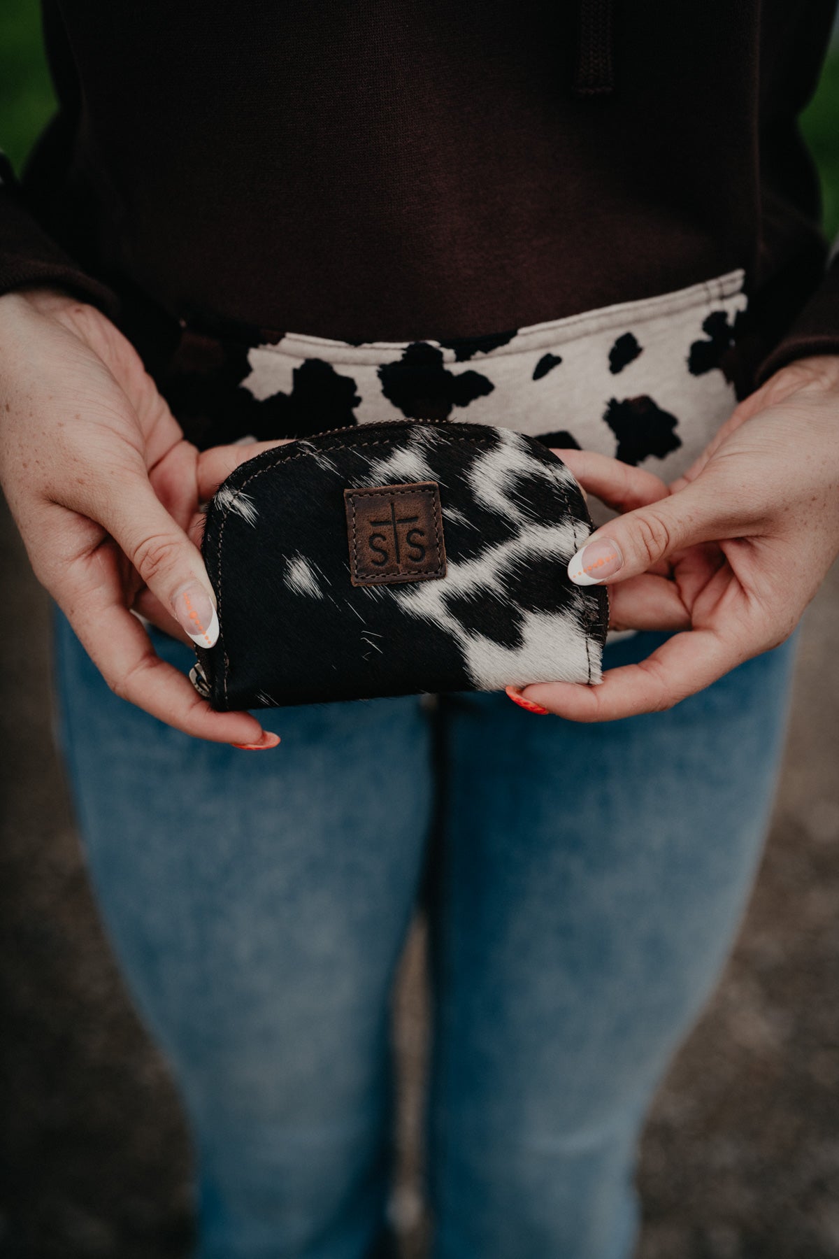 'Adlee' Cowhide Keychain Wallet by STS Ranchwear