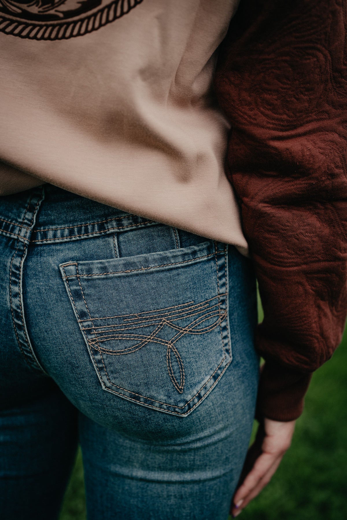 'Hattie' Vintage Mid Wash High Rise Bootcut by Rock & Roll Denim