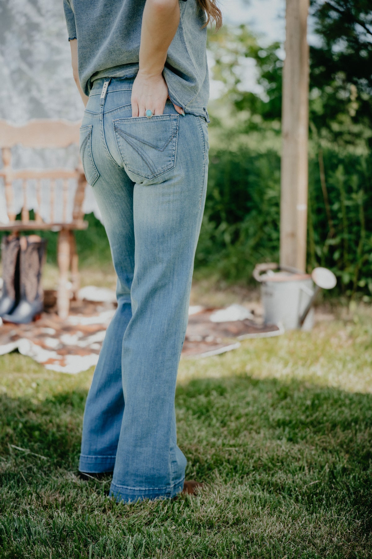 'Sherry' Mid Rise Trouser Jean by Ariat (24-34)