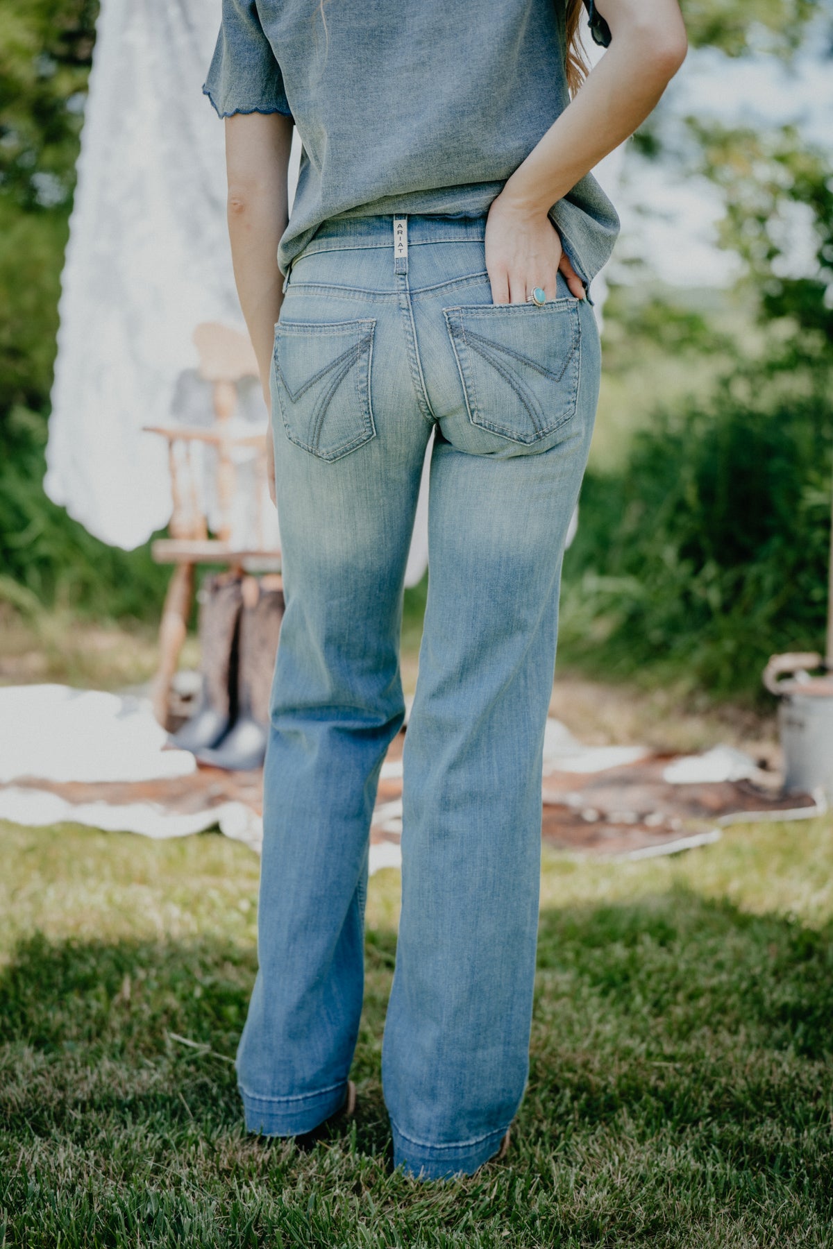 'Sherry' Mid Rise Trouser Jean by Ariat (24-34)