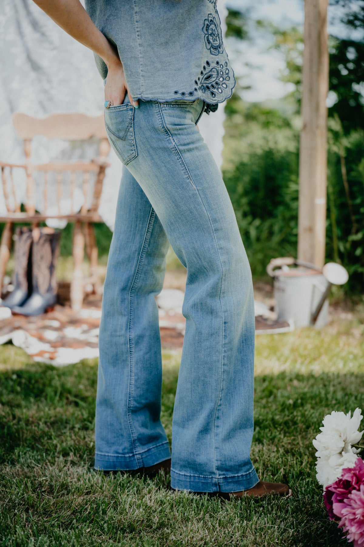 'Sherry' Mid Rise Trouser Jean by Ariat (24-34)