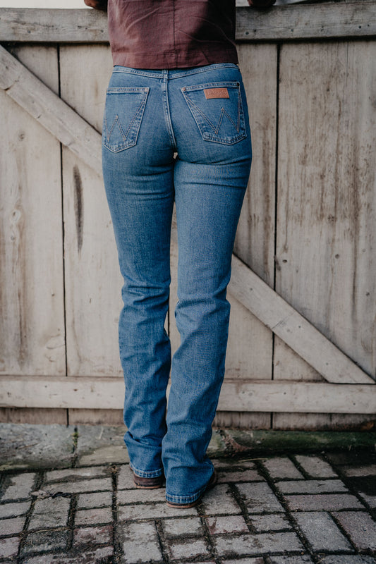 'Lillian' High Rise Rodeo Bootcut Jean by Wrangler (24-35; Inseams 32-38)