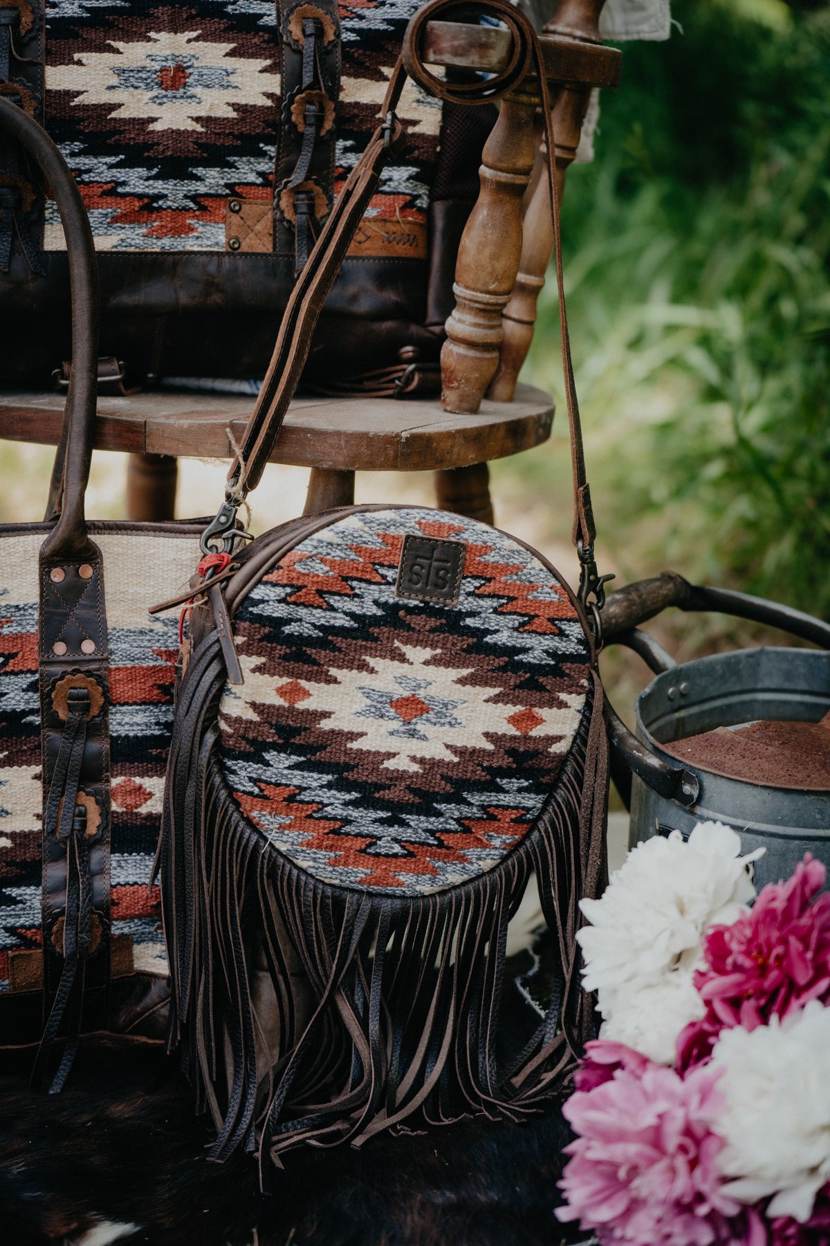 'Sage' Guadalupe Serape Crossbody by STS Ranchwear