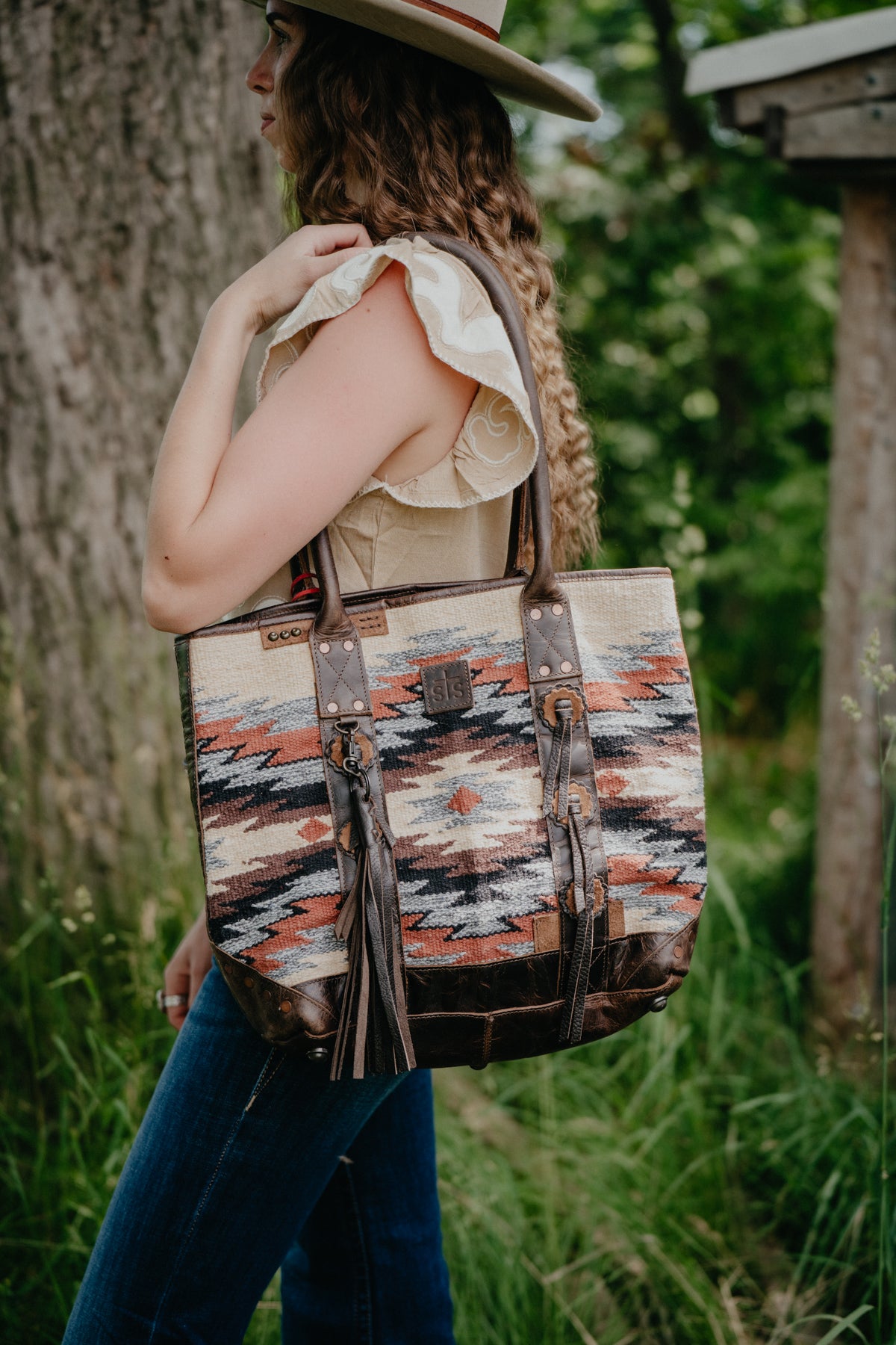 'Palomino' Guadalupe Serape Tote Bag by STS Ranchwear