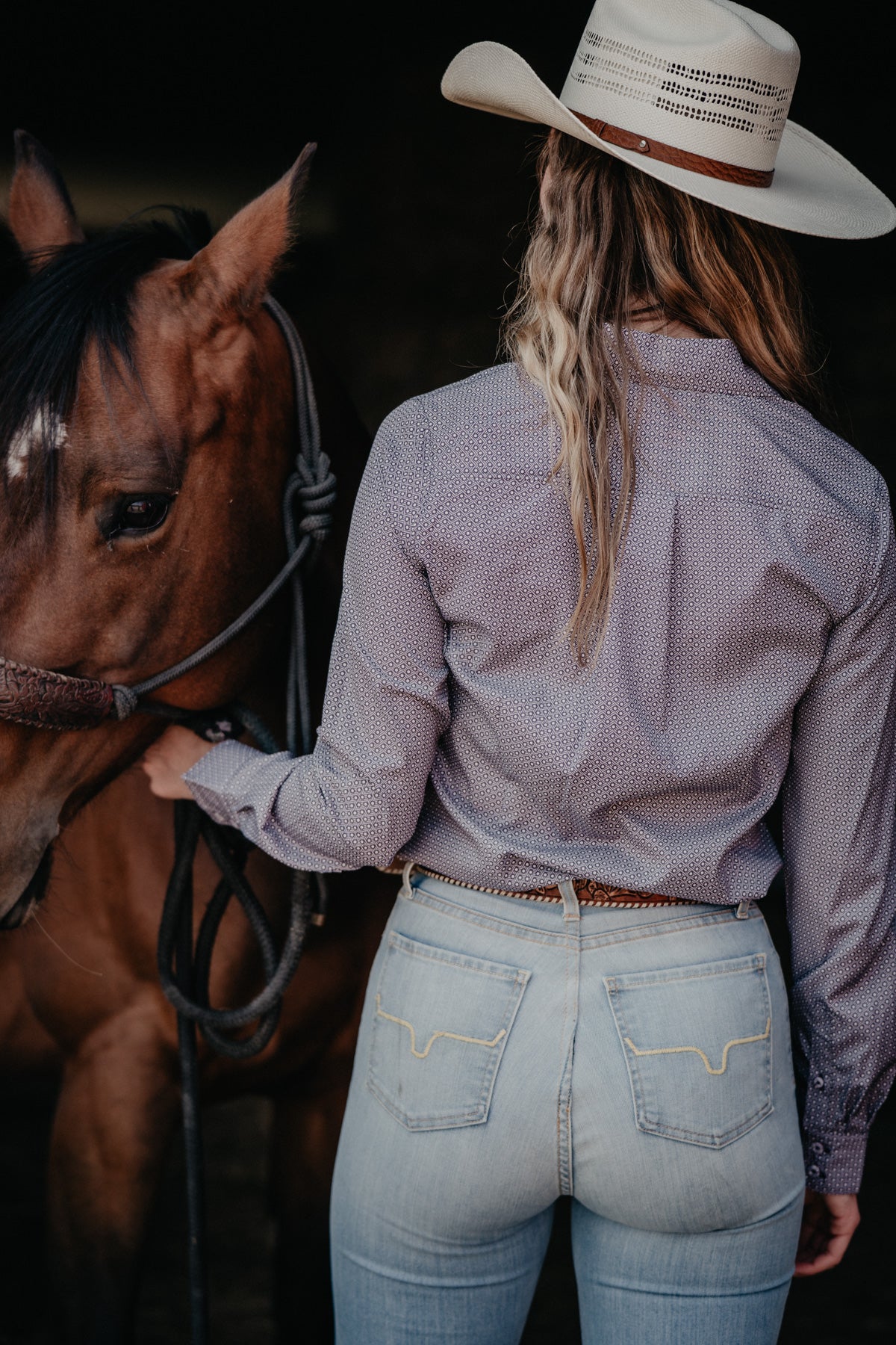 'Dani' Women's CINCH Purple Arenaflex Button Up (XS-XXL)