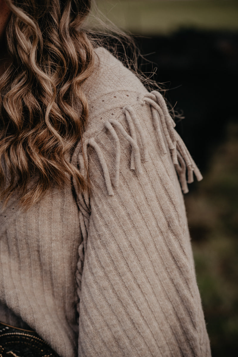 'Alexa' Women's Poncho Sweater Oatmeal Heather (XS-XXL)