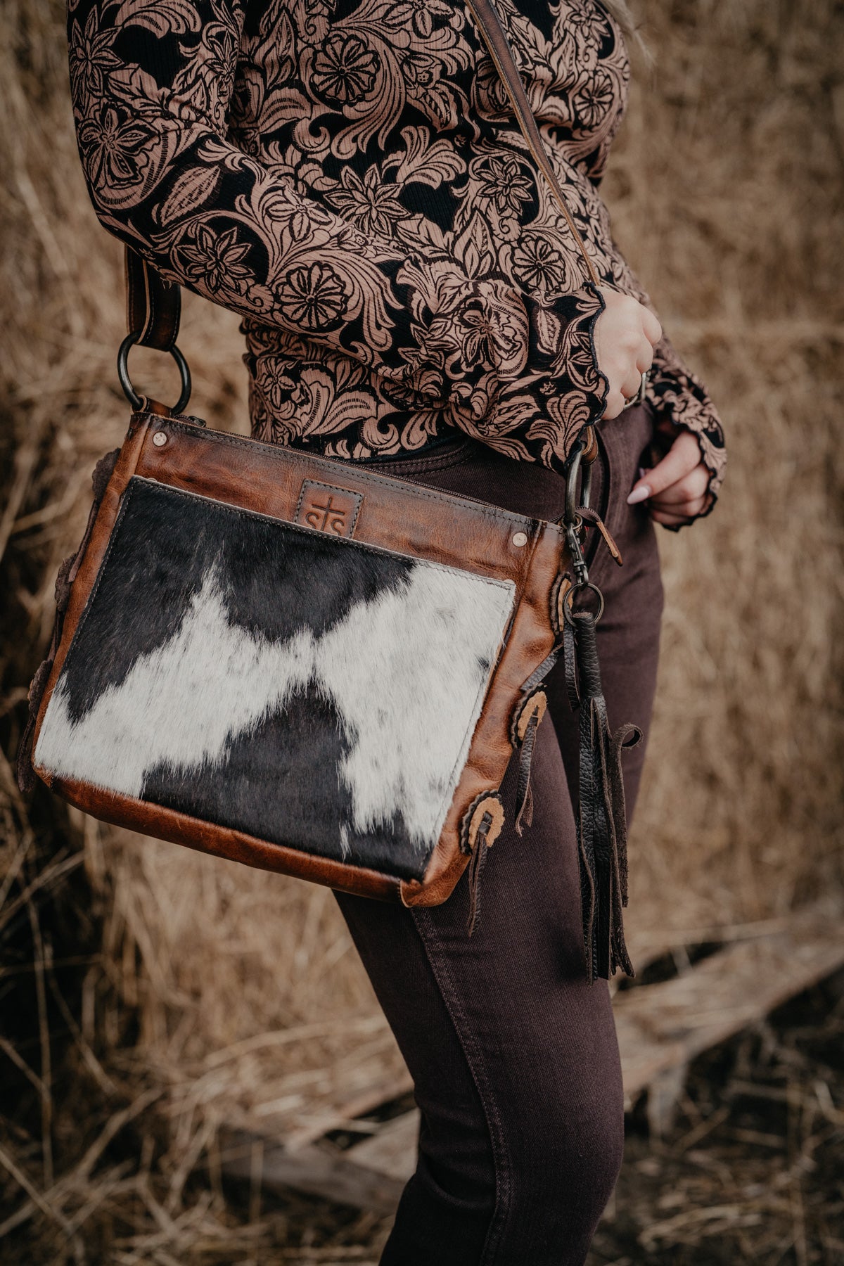 'Guadalupe' Cowhide Olivia Crossbody by STS Ranchwear