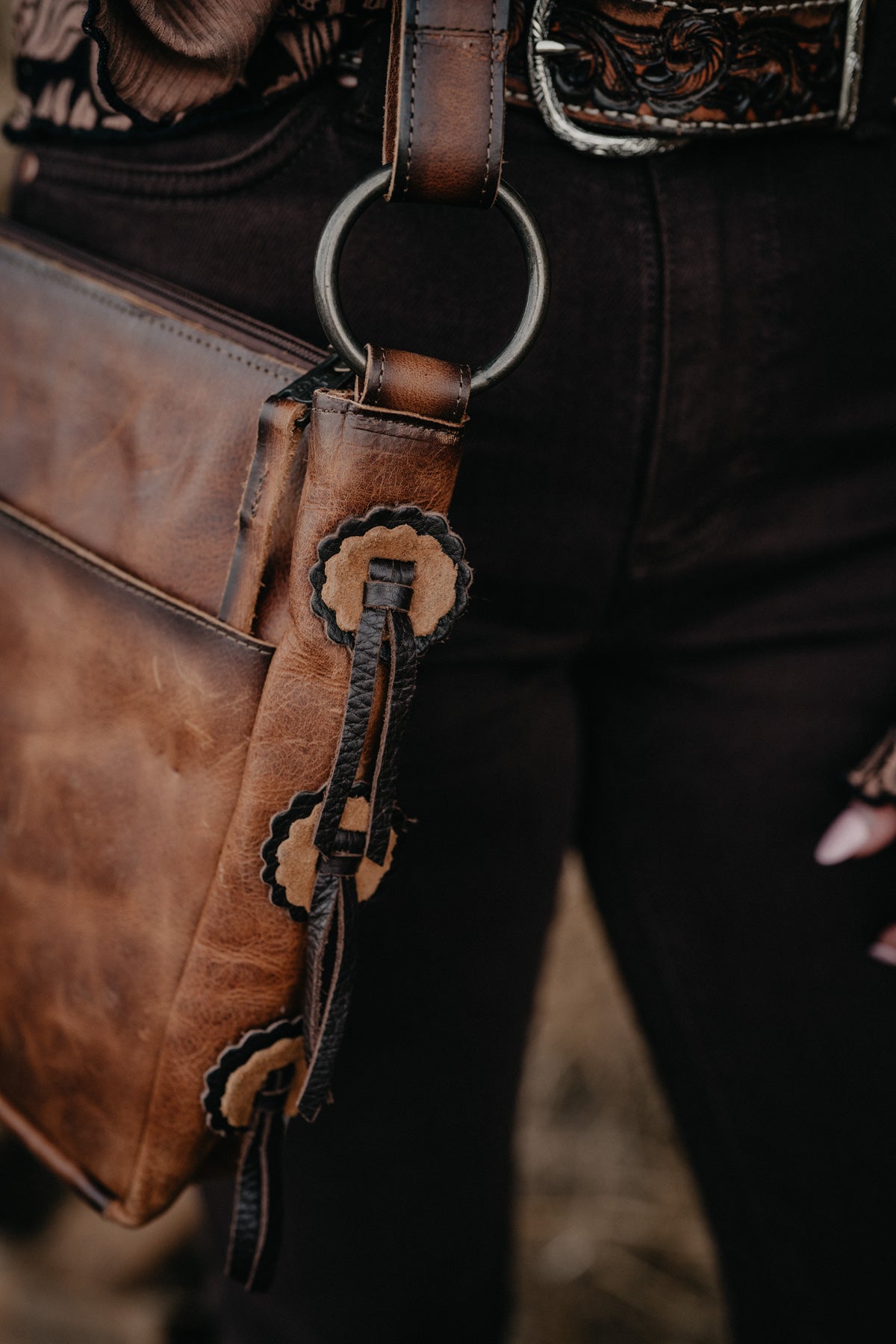 'Guadalupe' Cowhide Olivia Crossbody by STS Ranchwear
