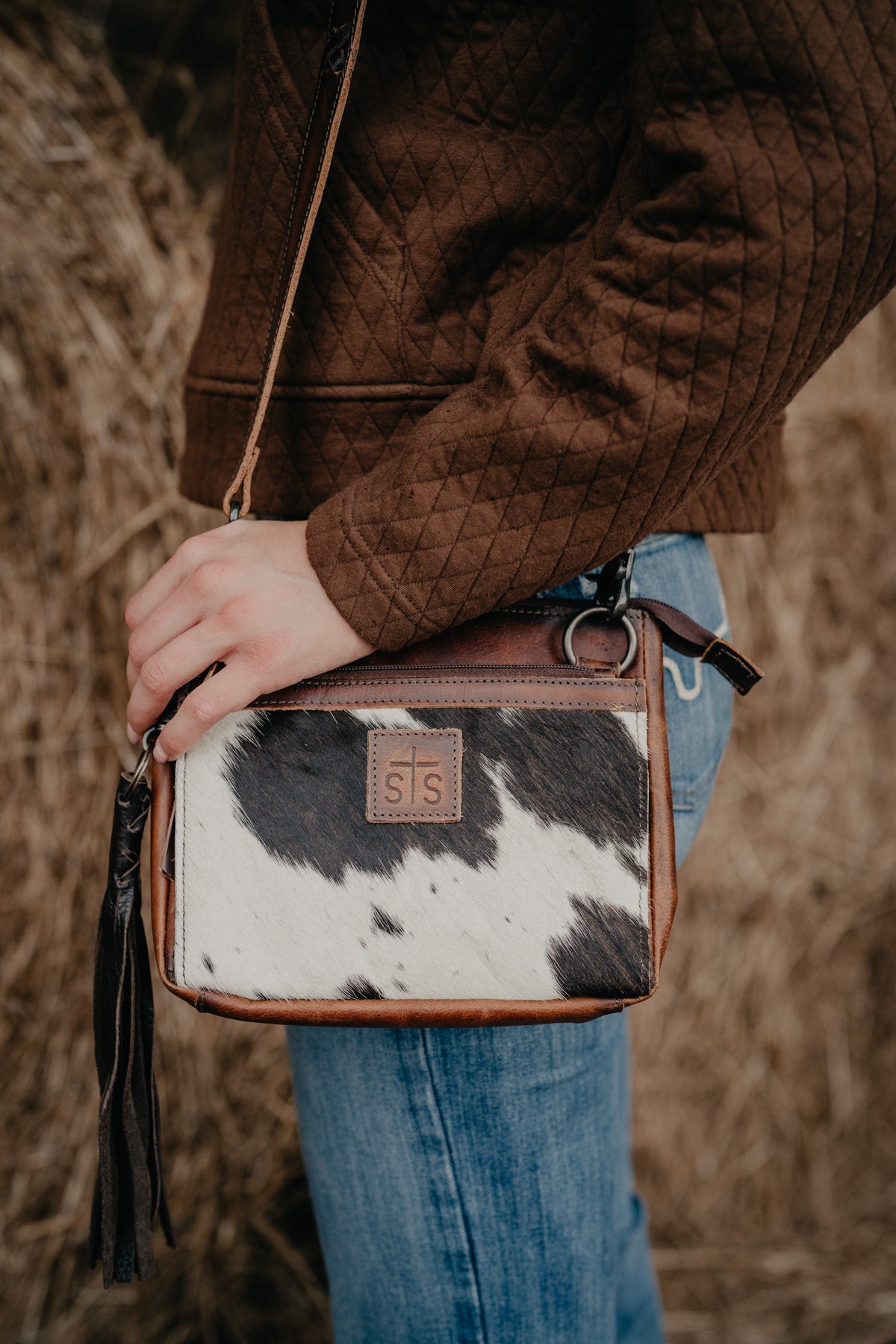 'Guadalupe' Cowhide Lily Crossbody by STS Ranchwear
