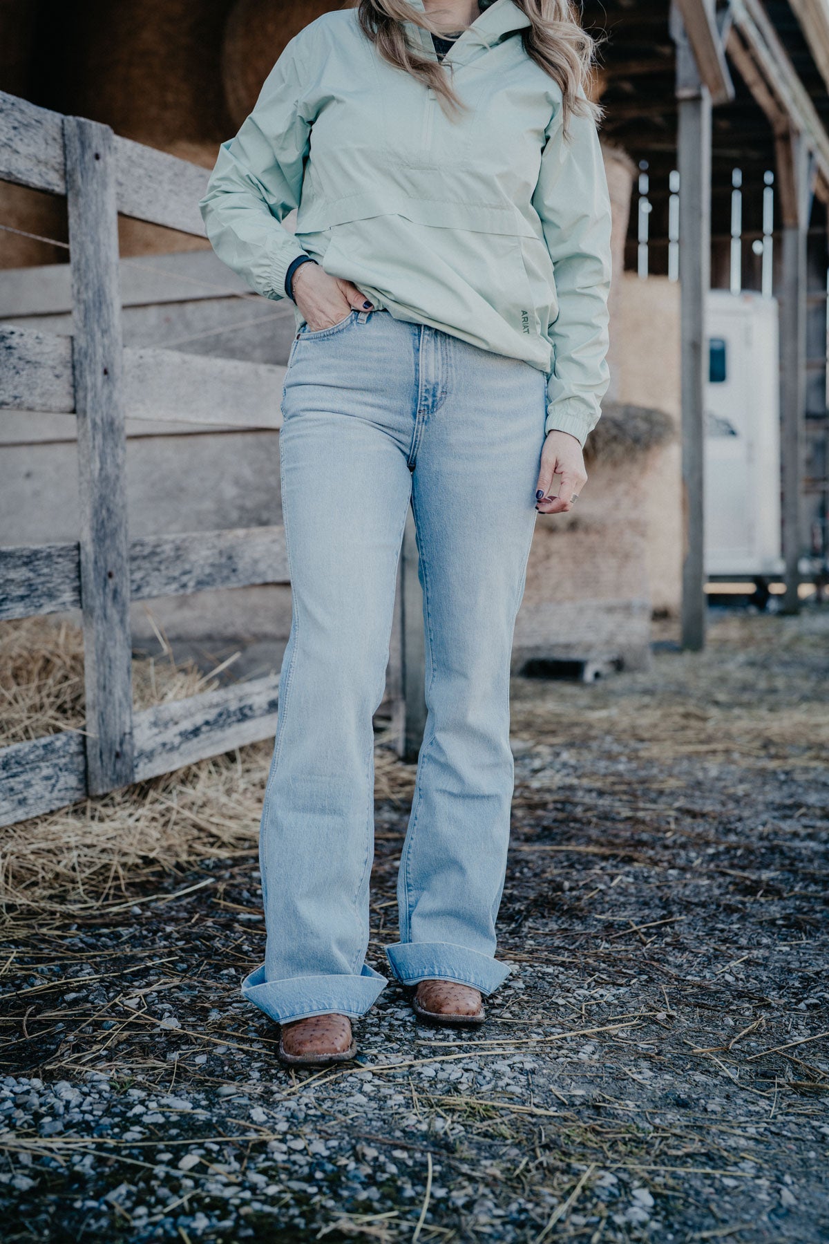 'Kelsey' High Rise Bailey Trouser Jean by Wrangler (24-35; Inseams 30-36)