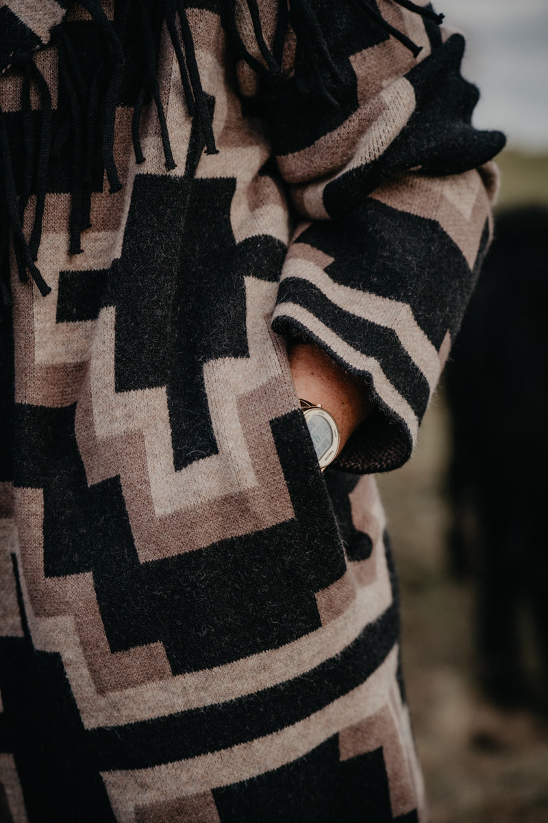 'Janine' Women's Ariat Cardigan Coat with Fringe Detail (XS-XXL)