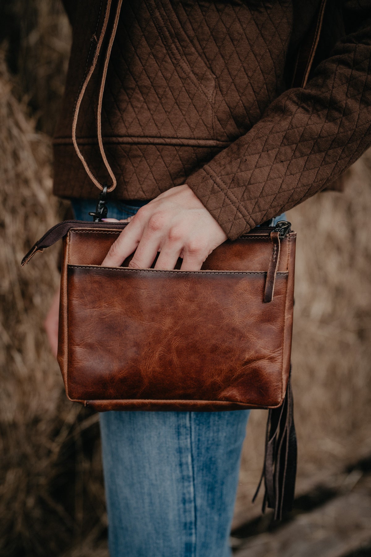 'Guadalupe' Cowhide Lily Crossbody by STS Ranchwear