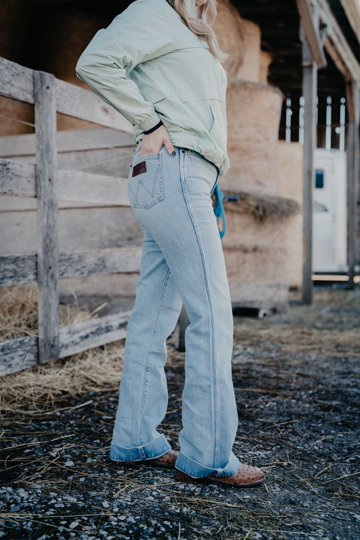 'Kelsey' High Rise Bailey Trouser Jean by Wrangler (24-35; Inseams 30-36)